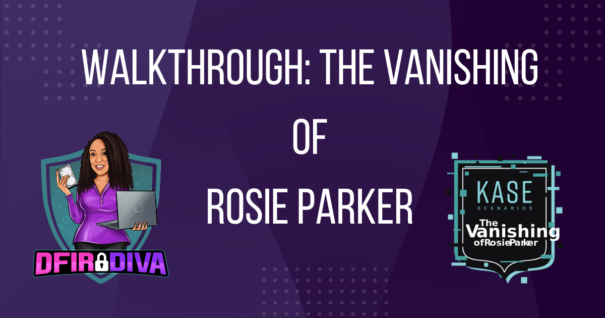 Walkthrough: Kase Scenarios – The Vanishing of Rosie Parker